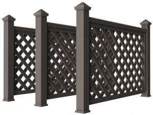 Wooden Fence 02 3D Модель