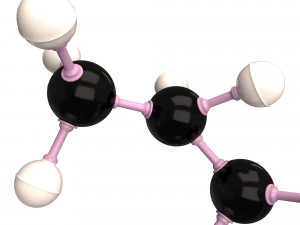 Propane Molecule 3D Model