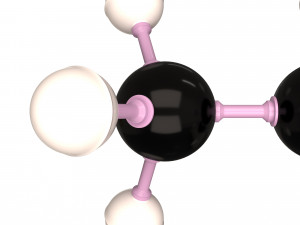 Propane Molecule 3D Model