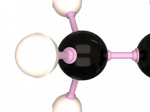 Propane Molecule 3D Model