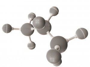 Propane Molecule 3D Model