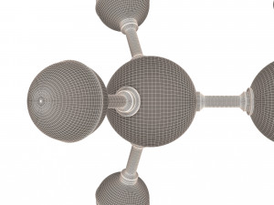 Propane Molecule 3D Model