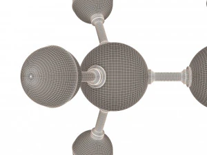 Propane Molecule 3D Model
