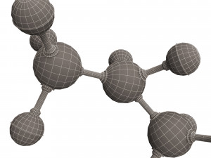 Propane Molecule 3D Model
