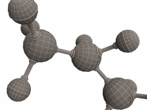 Propane Molecule 3D Model