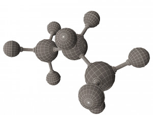 Propane Molecule 3D Model