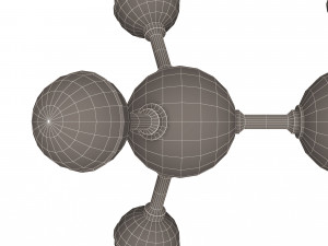 Propane Molecule 3D Model