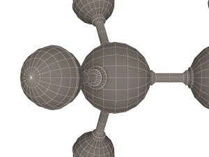 Propane Molecule 3D Model