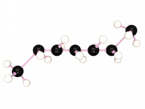 Octane Molecule 3D Model