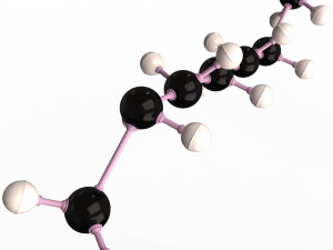 Octane Molecule 3D Model