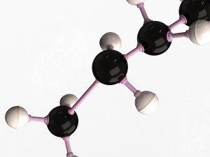 Octane Molecule 3D Model