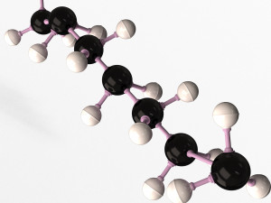 Octane Molecule 3D Model