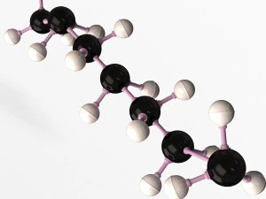 Octane Molecule 3D Model