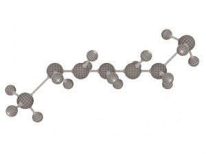 Octane Molecule 3D Model