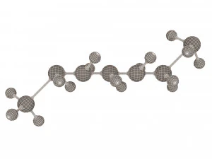 Octane Molecule 3D Model