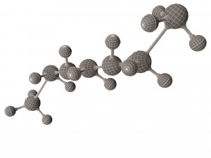 Octane Molecule 3D Model