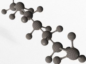 Octane Molecule 3D Model