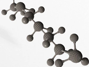 Octane Molecule 3D Model