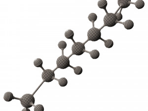 Octane Molecule 3D Model
