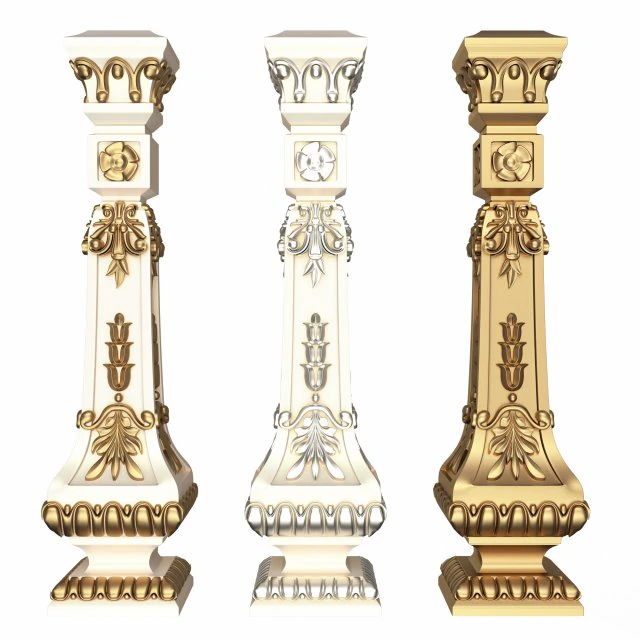 Classic Baluster 07 3D Model .c4d .max .obj .3ds .fbx .stl .blend 