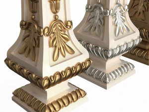 Classic Baluster 07 3D Model