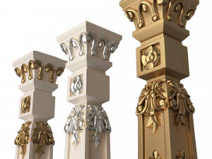 Classic Baluster 07 3D Model