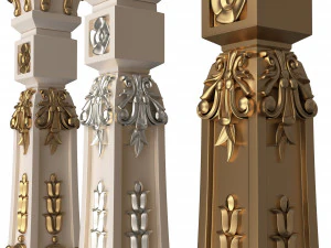 Classic Baluster 07 3D Model