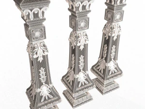 Classic Baluster 07 3D Model