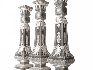 Classic Baluster 07 3D Model