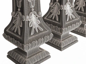 Classic Baluster 07 3D Model