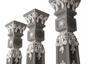Classic Baluster 07 3D Model