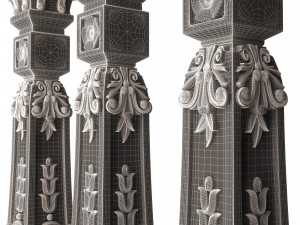 Classic Baluster 07 3D Модель