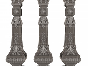 Classic Baluster 07 3D Модель