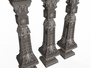 Classic Baluster 07 3D Модель