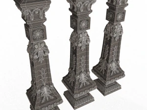 Classic Baluster 07 3D Model