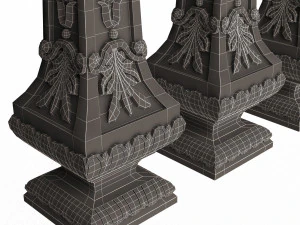 Classic Baluster 07 3D Model