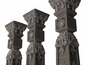 Classic Baluster 07 3D Model