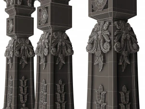 Classic Baluster 07 3D Model