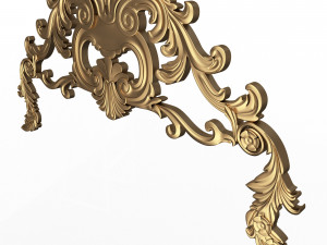 Carved Plaster Molding Decoration 08 Modelo 3D