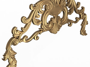 Carved Plaster Molding Decoration 08 Modelo 3D