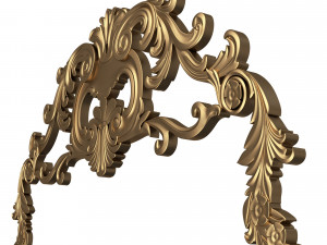 Carved Plaster Molding Decoration 08 Modelo 3D