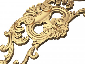 Carved Plaster Molding Decoration 08 Modelo 3D