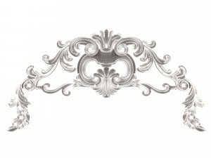 Carved Plaster Molding Decoration 08 Modelo 3D