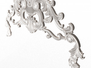 Carved Plaster Molding Decoration 08 Modelo 3D