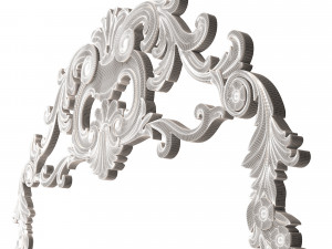 Carved Plaster Molding Decoration 08 Modelo 3D