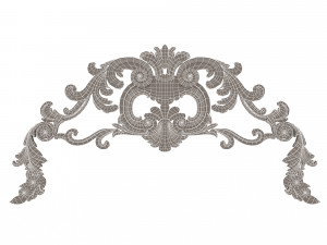 Carved Plaster Molding Decoration 08 Modelo 3D