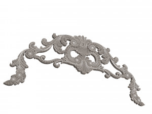 Carved Plaster Molding Decoration 08 Modelo 3D