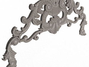 Carved Plaster Molding Decoration 08 Modelo 3D