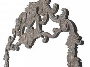 Carved Plaster Molding Decoration 08 Modelo 3D