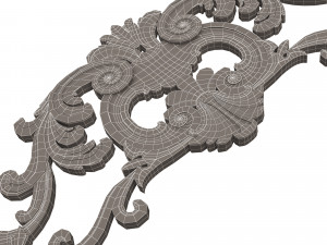 Carved Plaster Molding Decoration 08 Modelo 3D